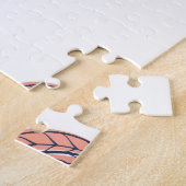 Flamingokroon: Abstract naadloos. Legpuzzel (Zijkant)