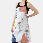 Flamingokroon: Abstract  naadloos. Schort (Insitu)