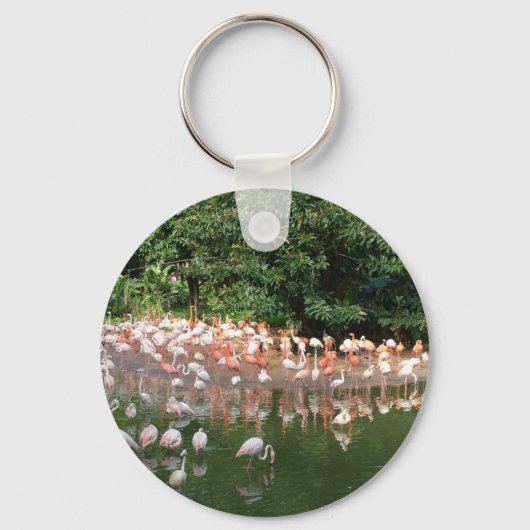 flamingokudde sleutelhanger (Voorkant)