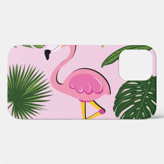 Flamingopalm laat tropisch design achter Case-Mate iPhone case (Achterkant (horizontaal))