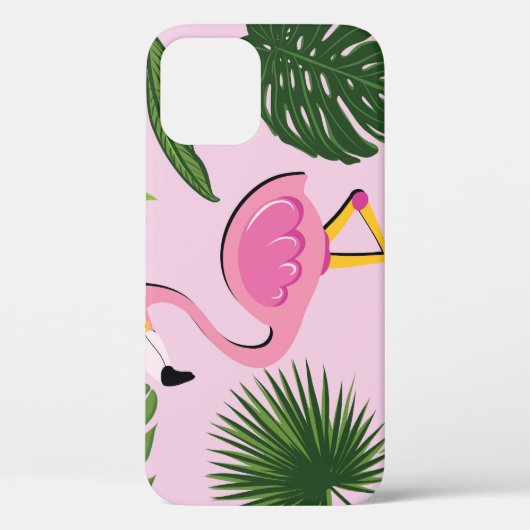 Flamingopalm laat tropisch design achter Case-Mate iPhone case (Achterkant)