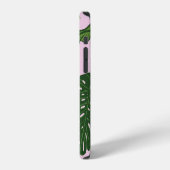 Flamingopalm laat tropisch design achter iPhone hoesje (Linkerkant)