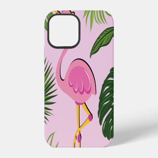 Flamingopalm laat tropisch design achter iPhone hoesje (Achterkant)
