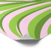 Flamingopalm laat tropisch design achter poster (Hoek)