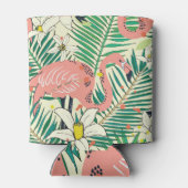 Flamingopalmbladeren: tropisch  blikjeskoeler (Achterkant)