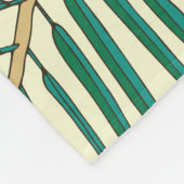 Flamingopalmbladeren: tropisch  fleece deken (Hoek)
