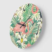 Flamingopalmbladeren: tropisch  grote klok (Hoek)