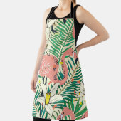 Flamingopalmbladeren: tropisch schort (Insitu)