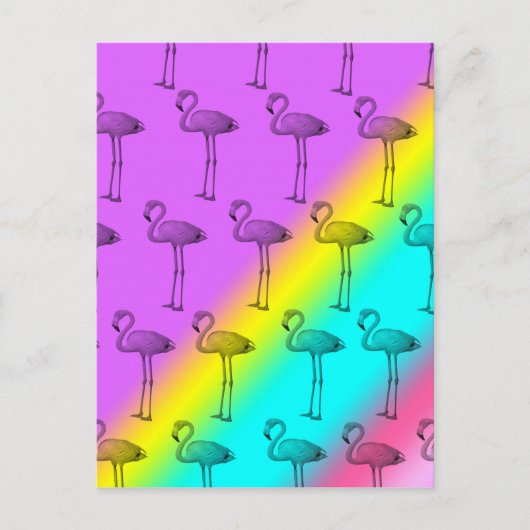 Flamingo's 2 briefkaart (Voorkant)