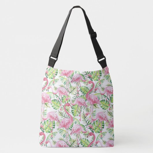 Flamingos (2) crossbody tas (Voorkant)