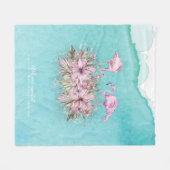 FLAMINGOS - Aangepast Fleece Deken (Voorkant (Horizontaal))