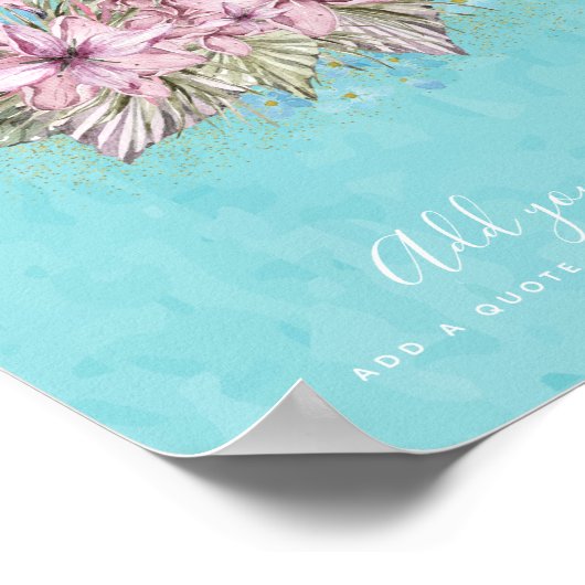 FLAMINGOS - Aangepast Poster (Hoek)