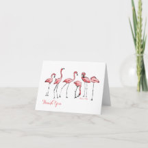 Flamingo's - Aangepaste notitie Kaart