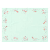 Flamingos Aqua Group border tablecloth Tafelkleed (Voorkant (Horizontaal))