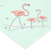 Flamingos Aqua Group border tablecloth Tafelkleed (Gekanteld)