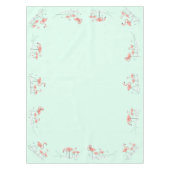Flamingos Aqua Group border tablecloth Tafelkleed (Voorkant)