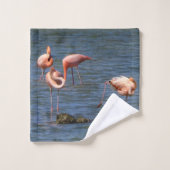 Flamingos Bad Handdoek (Wasdoekje)