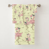 Flamingos Bath Towel Set Bad Handdoek (Insitu)