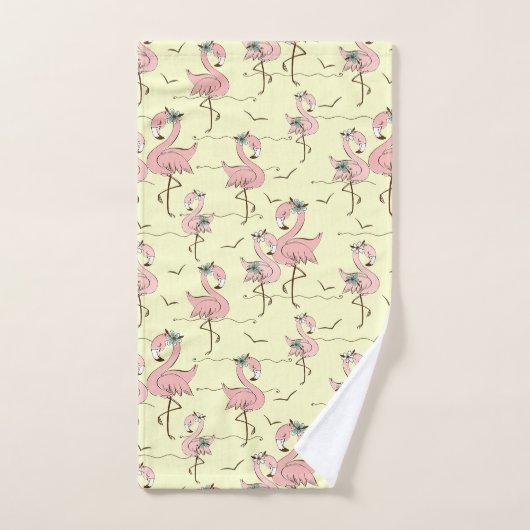 Flamingos Bath Towel Set Bad Handdoek (Handdoek)