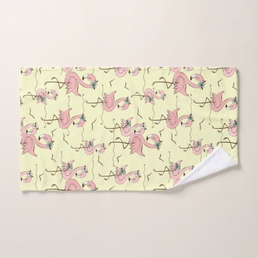 Flamingos Bath Towel Set Bad Handdoek (Handdoek)