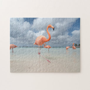 Flamingos Beach Aruba Legpuzzel
