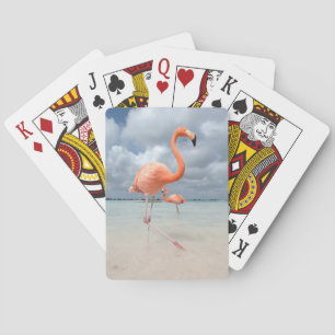 Flamingos Beach Aruba Pokerkaarten