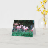 Flamingo's bestrijden Note Kaart (Gele Bloem)