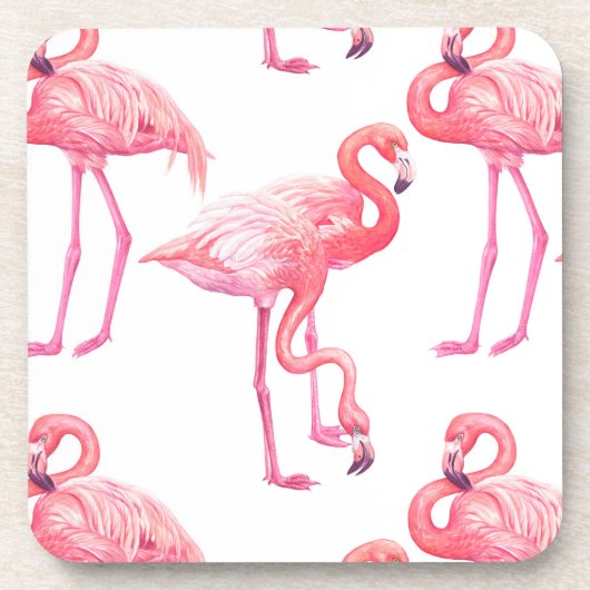 Flamingos Beverage Coaster Bier Onderzetter (Voorkant)