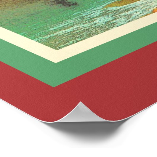  Flamingos bezoekt het toerisme in Florida Poster (Hoek)