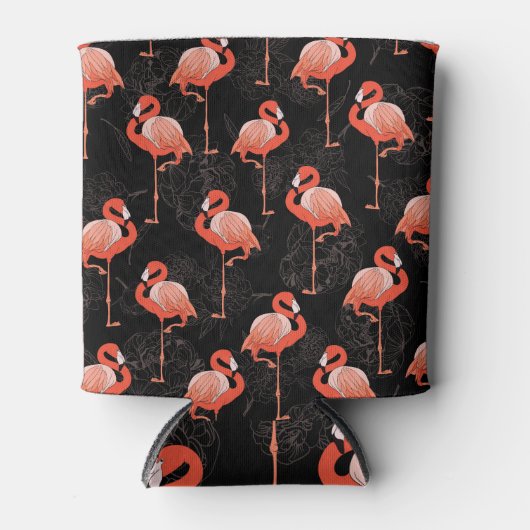Flamingos Birds:  textielontwerp Blikjeskoeler (Voorkant)