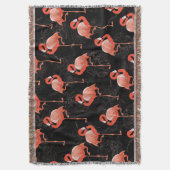 Flamingos Birds:  textielontwerp Deken (Voorkant Verticaal)