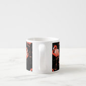 Flamingos Birds: textielontwerp Espresso Kop (Achterkant)