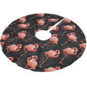 Flamingos Birds: textielontwerp Kerstboom Rok (Gekanteld)