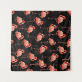 Flamingos Birds: textielontwerp Wandkleed (Voorkant (horizontaal))
