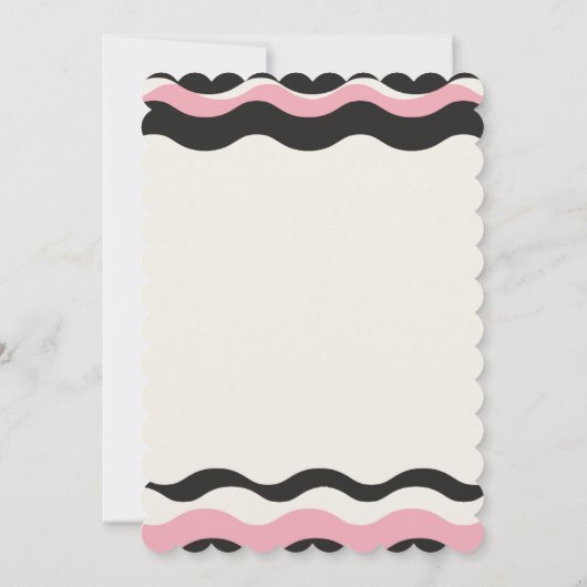 Flamingo's Birthday Invitation Feestdagenkaart (Achterkant)