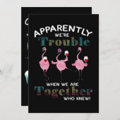 Flamingos | Blijkbaar zijn we problematische vlami Bedankkaart (Voorkant / Achterkant)