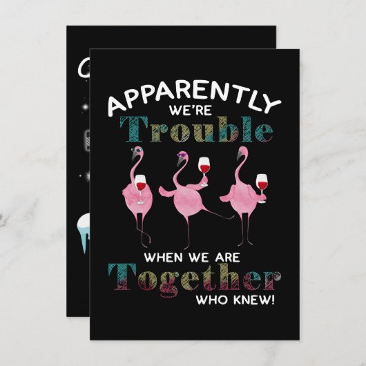 Flamingos | Blijkbaar zijn we problematische vlami Kaart (Voorkant / Achterkant)