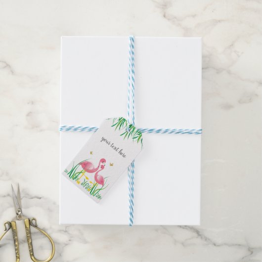 Flamingo's Cadeau Labels Cadeaulabel (Met Touw)