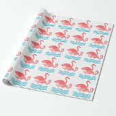 Flamingos Cadeaupapier (Uitgerold)