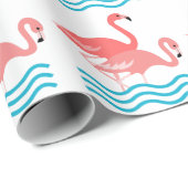 Flamingos Cadeaupapier (Rol Hoek)