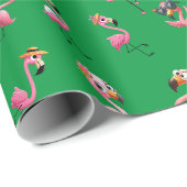 Flamingos Cadeaupapier (Rol Hoek)
