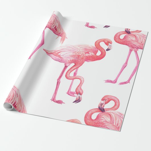 Flamingos Cadeaupapier (Uitgerold)