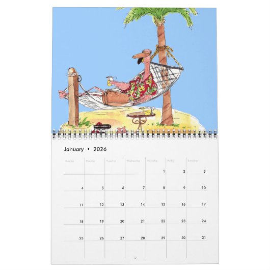Flamingos Calendar Kalender (Jan 2026)