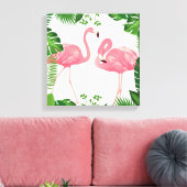 Flamingos Canvas Afdruk (Insitu (Woonkamer))