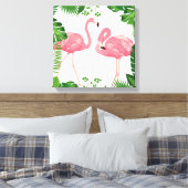 Flamingos Canvas Afdruk (Insitu (Slaapkamer))