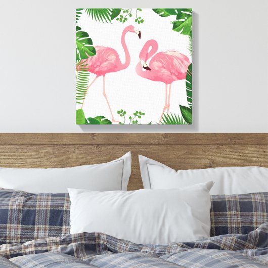 Flamingos Canvas Afdruk (Insitu (Slaapkamer))