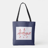 Flamingos Canvas tas (Achterkant)