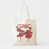 FLAMINGOS CANVAS TAS! EZ OM SJABLOON AAN TE PASSEN TOTE BAG (Voorkant)