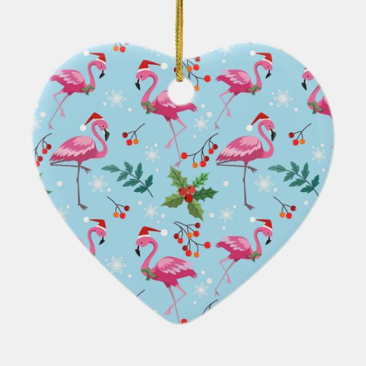 Flamingos Ceramic Ornament (Achterkant)