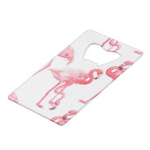 Flamingos Creditkaart Flessenopener (Voorkant Gekanteld)